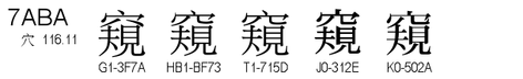U+7ABA